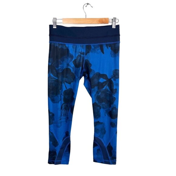 Lululemon wunder under jumbo inky floral legging size 6 - Picture 1 of 10